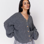 Cardigan oversize à col en V CozyGlam