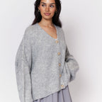 Cardigan oversize à col en V CozyGlam