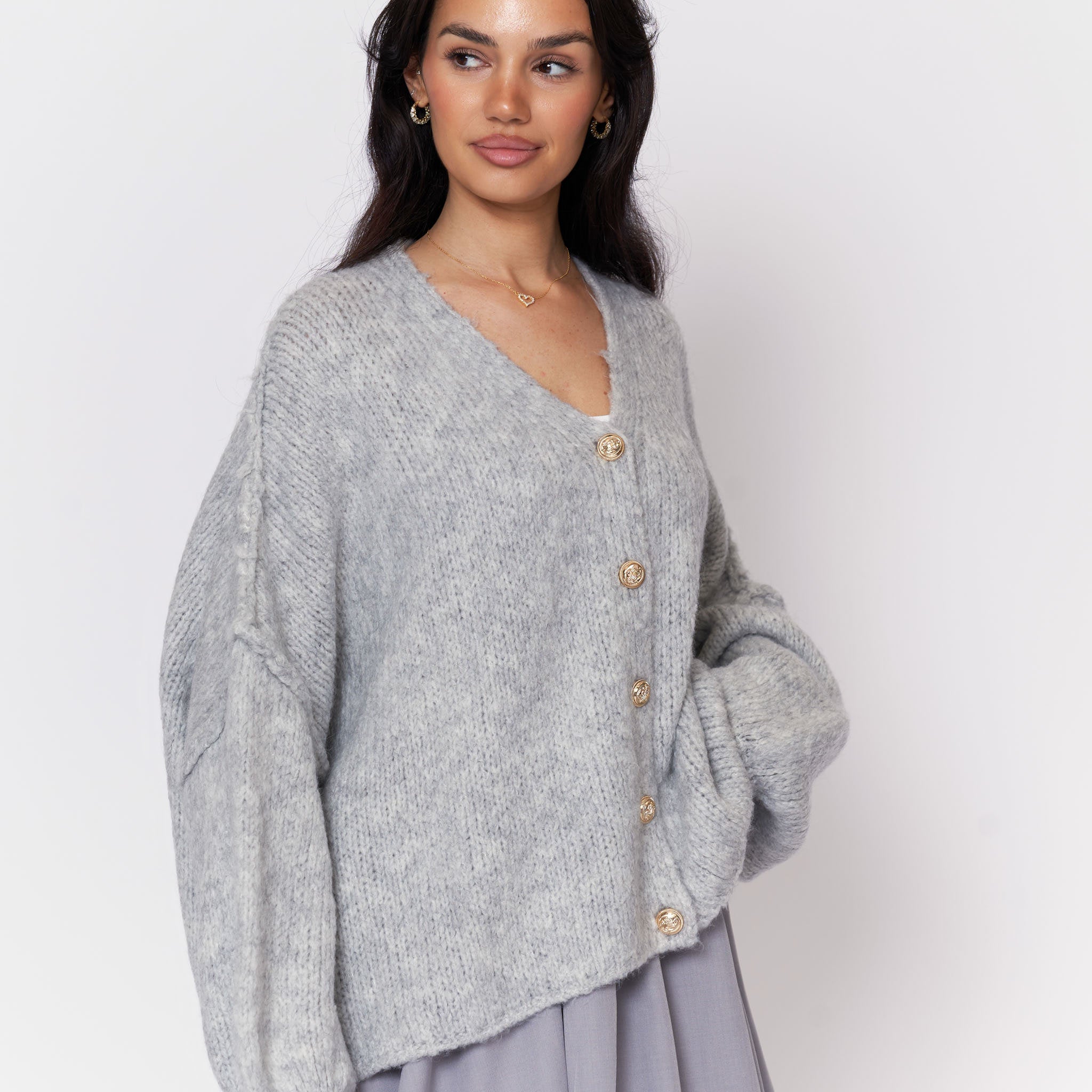 Cardigan oversize à col en V CozyGlam
