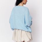 Cardigan oversize avec des nœuds