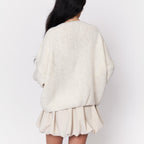 Cardigan oversize avec des nœuds