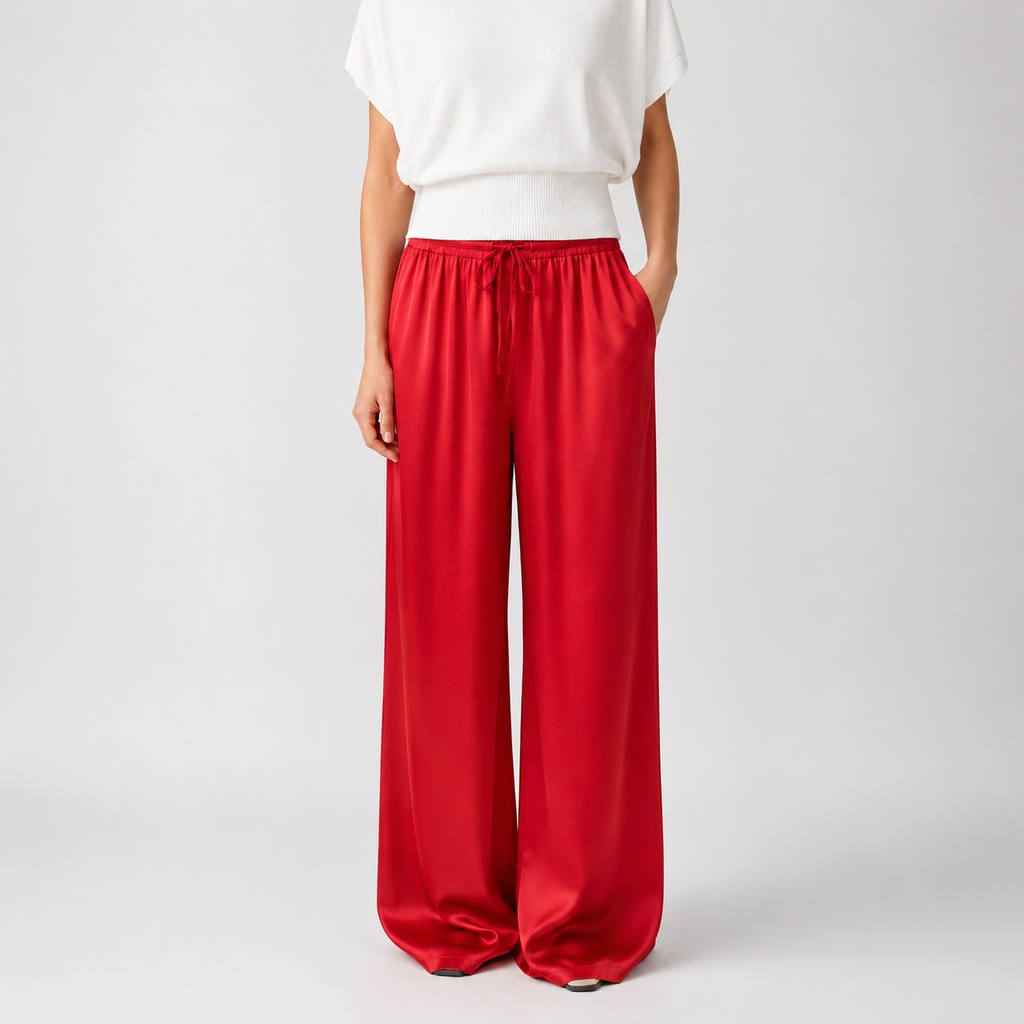 Pantalon en satin
