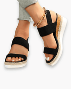 Sandales compensées femme été