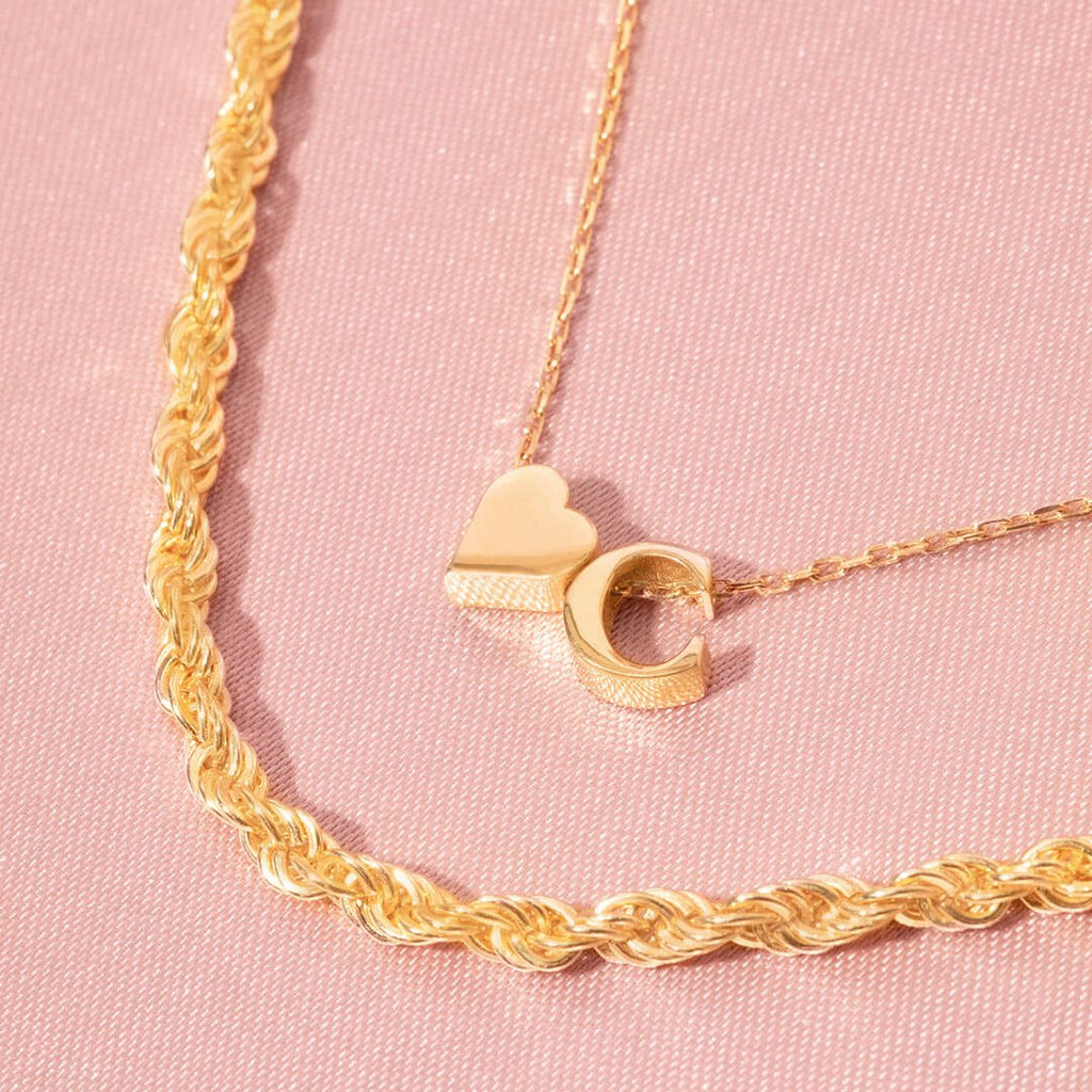 Collier Cœur à Initiales