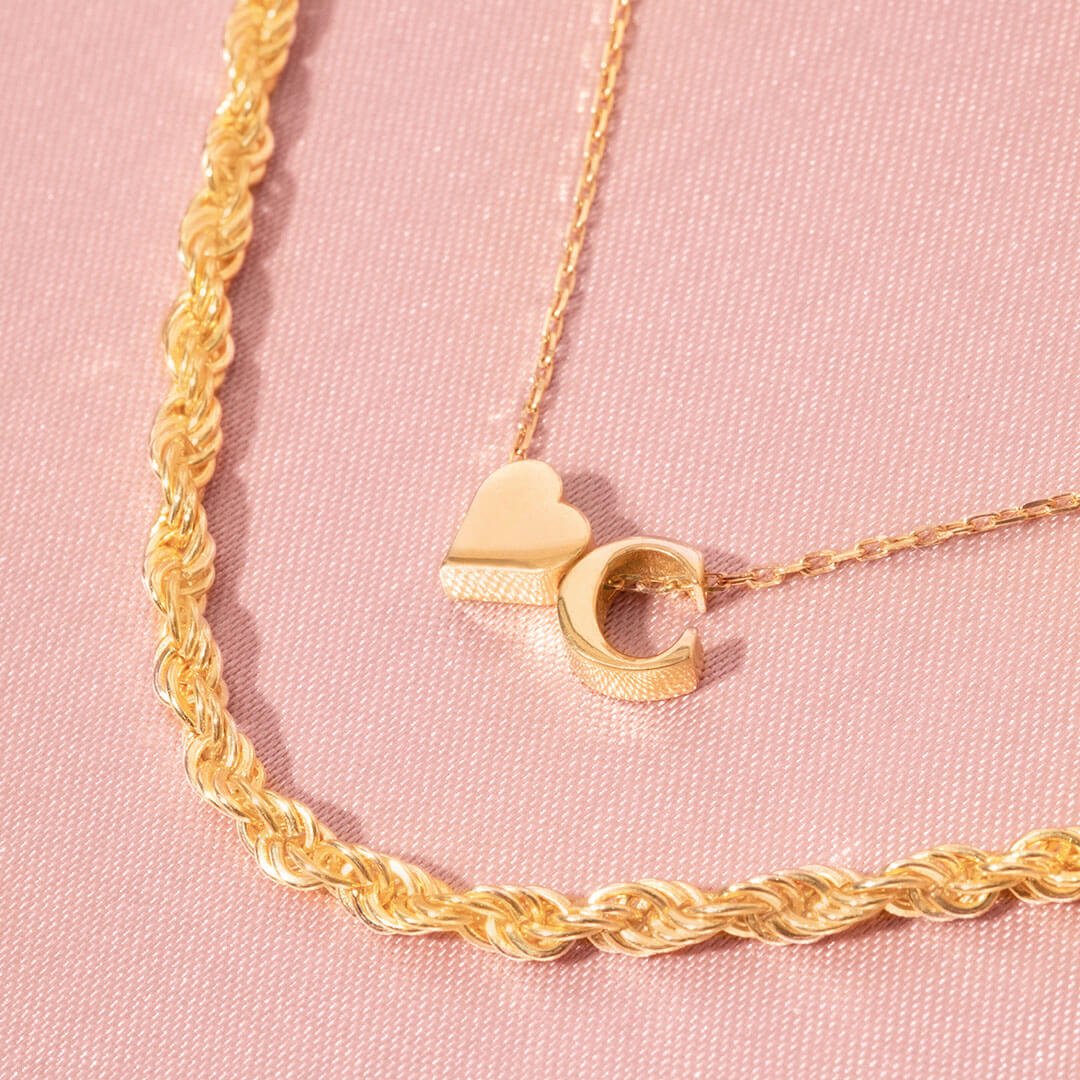 Collier Cœur à Initiales