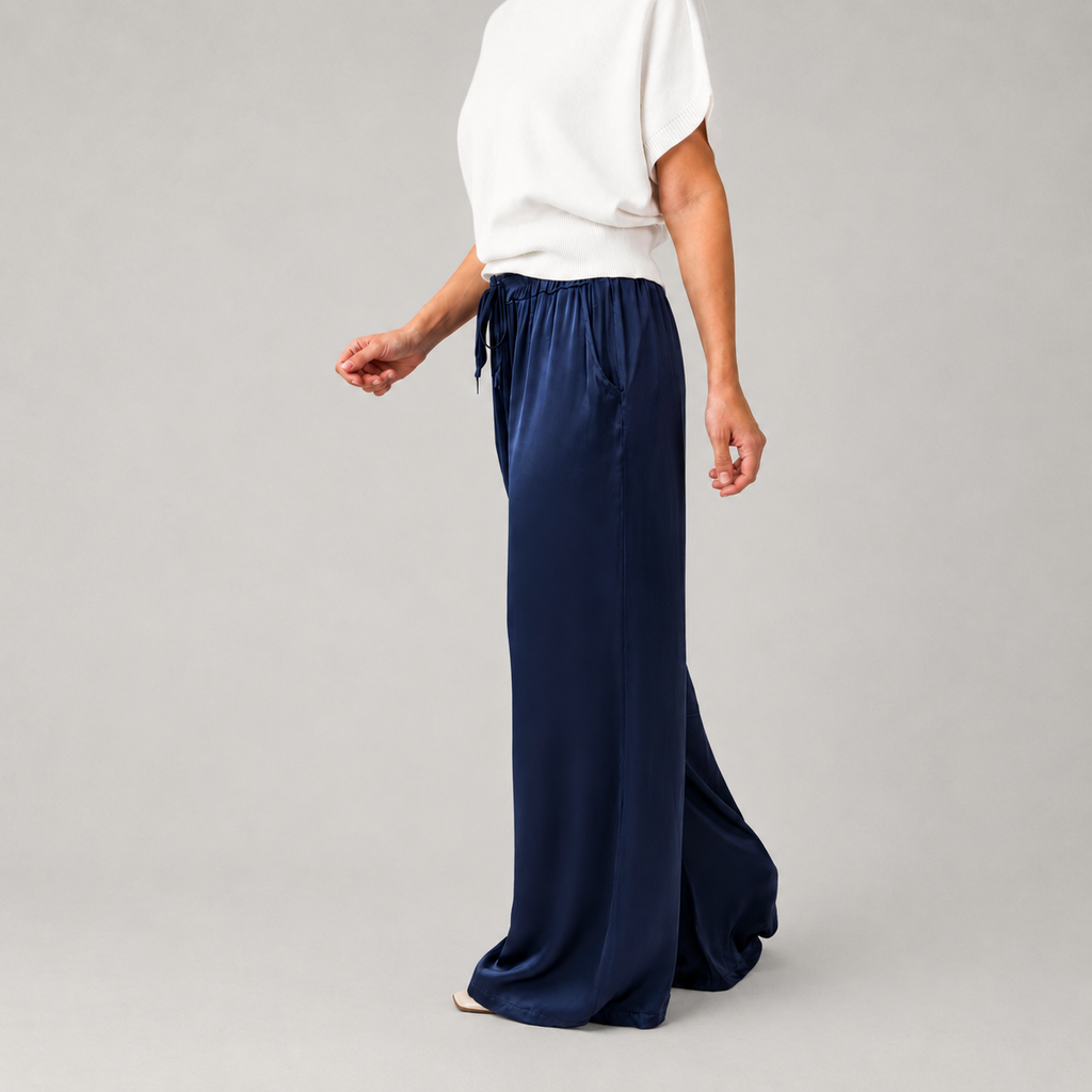 Pantalon en satin