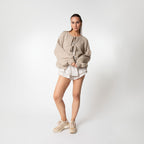 Cardigan oversize avec des nœuds