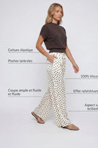 Pantalon en satin
