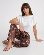 Pantalon en satin