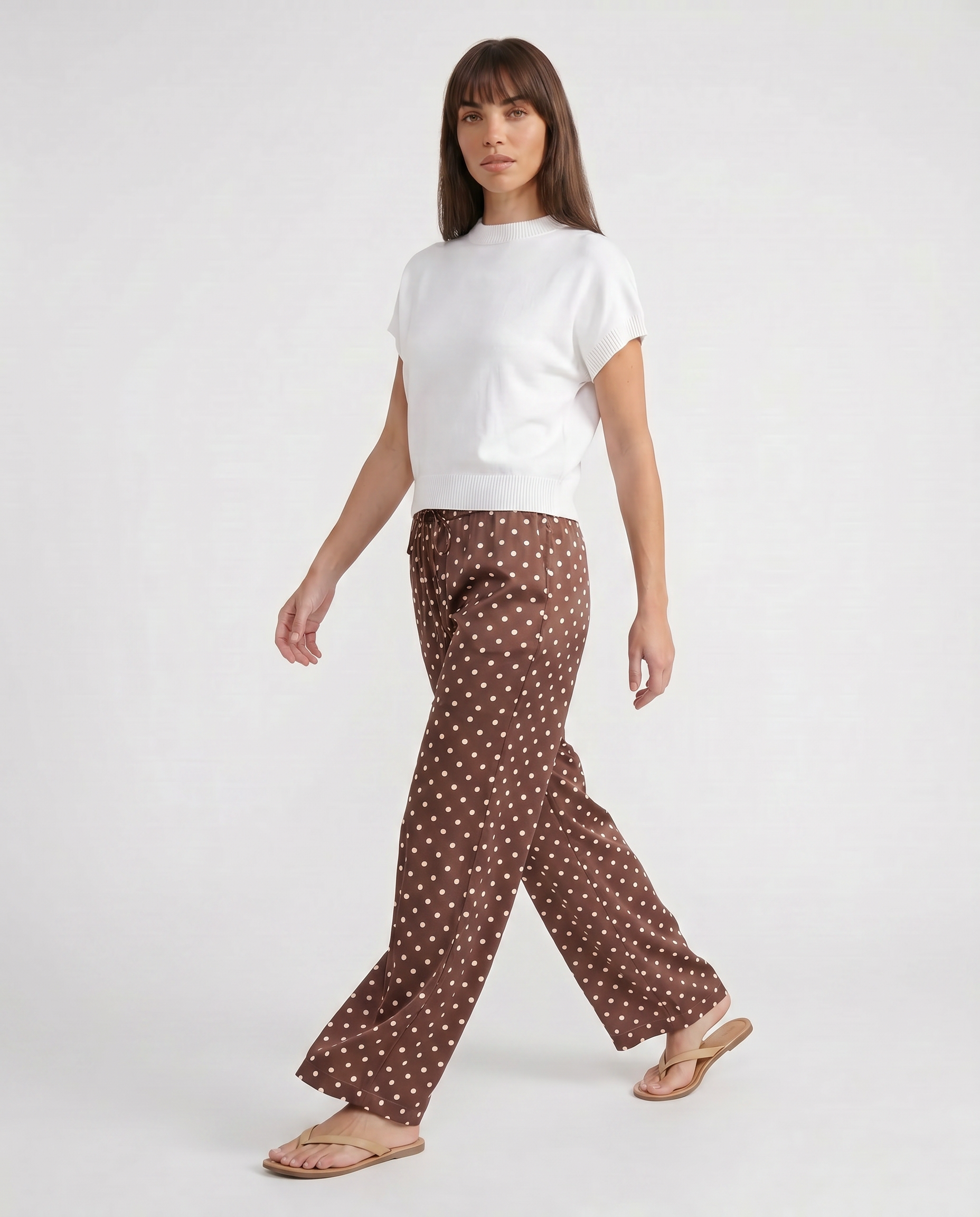 Pantalon en satin